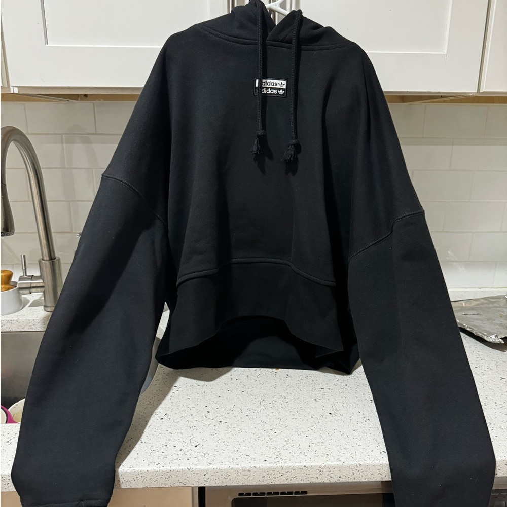 Adidas crop hoodie sweater